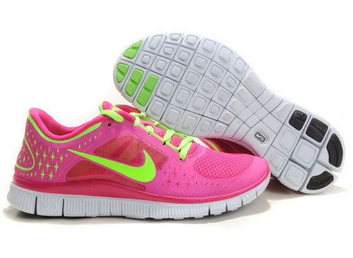 Nike Free Run 5.0 Womens Pink Green Online Store